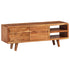 Swen Studio -  TV Cabinet Solid Acacia Wood with Carved Doors 117x30x40 cm